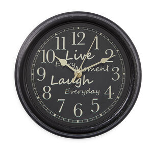 Live Every Moment Wall Clock 9"
